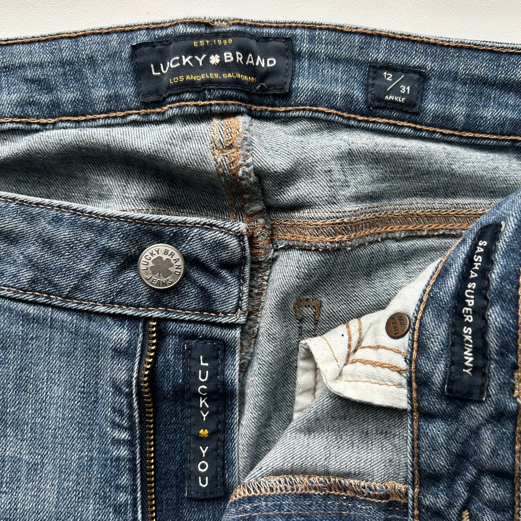 Lucky Brand Light Blue Denim Sasha Super Skinny Jeans